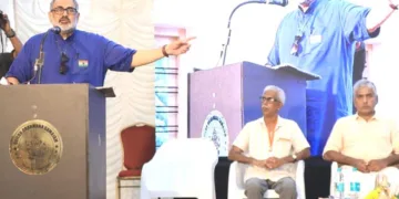ഭാരതീയ വിചാരകേന്ദ്രം സംസ്ഥാന പഠന ശിബിരത്തില് ബിജെപി സംസ്ഥാന അധ്യക്ഷന് രാജീവ് ചന്ദ്രശേഖര് സംസാരിക്കുന്നു