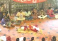 കാലടി സംസ്‌കൃത സര്‍വകലാശാലയില്‍ വനിതാ വിസിയുടെ ശവസംസ്‌കാരം നടത്തി എസ്എഫ്‌ഐയുടെ സമരം