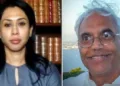 ഷമ മുഹമ്മദ് (ഇടത്ത്) ഐഐടി പൂര്വ്വ വിദ്യാര്ത്ഥി ജ്ഞാന് സി മെഹ്ത (വലത്ത്)