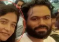 സിജെപി നേതാക്കളായ വൈഷ്ണവി ഗോറും അഭിജിത് ദീപ്കെയും
