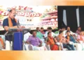 കേരള എന്‍ജിഒ സംഘ് സമാപന സമ്മേളനത്തില്‍ ബിഎംഎസ് സംസ്ഥാന വൈസ് പ്രസിഡന്റ് അഡ്വ. പി. മുരളീധരന്‍ സംസാരിക്കുന്നു.