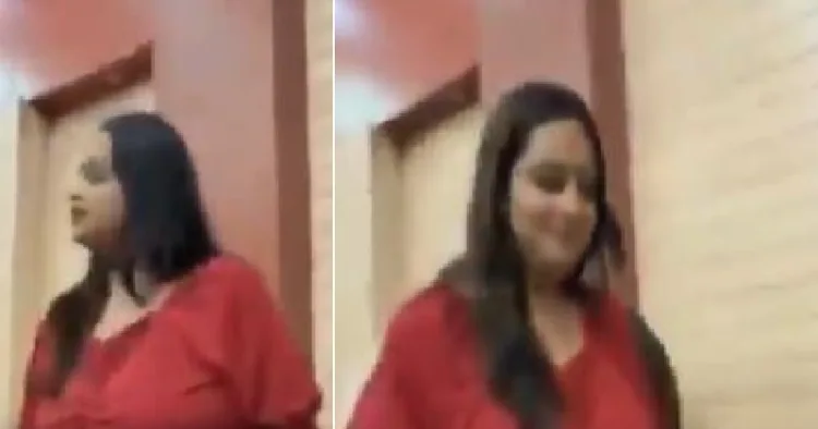 വാര്‍ത്താസമ്മേളനത്തില്‍ യോഗി ആദിത്യനാഥിനോട് ചോദ്യം ചോദിച്ച ശേഷം ഉടനെ തിരിഞ്ഞുനിന്ന് ചെറു പുഞ്ചിരിയോടെ നില്‍ക്കുന്ന ദിവ്യ ശ്രീവാസ്തവയ്ക്കെതിരെ സൈബര്‍ അറ്റാക്ക് ക്രൂരം.
