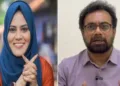 ഫാത്തിമ തെഹ്ലിയ (ഇടത്ത്) ജോണ്‍ബ്രിട്ടാസ് (വലത്ത്)