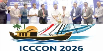 ഇന്ത്യന്‍ കോളേജ് ഓഫ് കാര്‍ഡിയോളജിയുടെ ദേശീയ സമ്മേളനം മുഖ്യമന്ത്രി വി.ഡി. സതീശന്‍ ഉദ്ഘാടനം ചെയ്യുന്നു. ഡോ. വിനോദ് തോമസ്, ഡോ. സുരേഷ് കെ., ഡോ. സി.എം. നാഗേഷ്, ടോണി ചമ്മണി എംഎല്‍എ, ഡോ. എ. ജാബിര്‍, ഡോ. സി.എന്‍. മഞ്ജുനാഥ് എം.പി., ഡോ. കെ.എച്ച്. ശ്രീനിവാസ, ഡോ. പി.കെ. അശോകന്‍, ഡോ. നടേശ് ബി.എച്ച്. എന്നിവര്‍ സമീപം