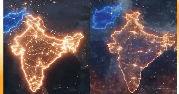 അഫ്ഗാനിസ്ഥാന്‍ ക്രിക്കറ്റ് ബോര്‍ഡ് പുറത്തിറക്കിയ
പ്രമോഷണല്‍ വീഡിയോയിലെ ഭാരതത്തിന്റെ ഭൂപടം