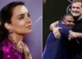രാഹുല്‍ ഗാന്ധിയും പുള്‍കിത് മണിയും ചേര്‍ന്ന് മധ്യപ്രദേശിലെ ഇന്‍ഡോറില്‍ നടത്തിയ പരിപാടിയില്‍ മോദിയെയും മോദിയുടെ അമ്മയെയും പരിഹസിക്കുന്നു (വലത്ത്)