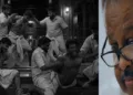നക്സലൈറ്റുകള്‍ വധിച്ച കോങ്ങാട്ടെ ജന്മിയുടെ മകന്‍ വേണുഗോപാല്‍ മങ്ങാട് (വലത്ത്) കോങ്ങാട് മനയില്‍ ജന്മിയെ കൊല്ലാന്‍ വന്ന നക്സലൈറ്റുകള്‍ വീട്ടിലെ പണിക്കാരെ ആക്രമിക്കുന്നതിന്‍റെ എഐ ദൃശ്യം- വെബ്സൈറ്റില്‍ നിന്നും എടുത്തത് (ഇടത്ത്)