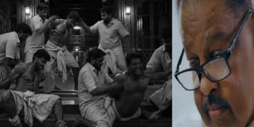 നക്സലൈറ്റുകള്‍ വധിച്ച കോങ്ങാട്ടെ ജന്മിയുടെ മകന്‍ വേണുഗോപാല്‍ മങ്ങാട് (വലത്ത്) കോങ്ങാട് മനയില്‍ ജന്മിയെ കൊല്ലാന്‍ വന്ന നക്സലൈറ്റുകള്‍ വീട്ടിലെ പണിക്കാരെ ആക്രമിക്കുന്നതിന്‍റെ എഐ ദൃശ്യം- വെബ്സൈറ്റില്‍ നിന്നും എടുത്തത് (ഇടത്ത്)