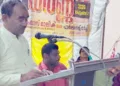 വിവിധ വിഷയങ്ങള്‍ ഉന്നയിച്ച് കെഎസ്ടി എംപ്ലോയീസ് സംഘിന്റെ നേതൃത്വത്തില്‍ തിരുവനന്തപുരത്തെ ചീഫ് ഓഫീസിനു മുന്നില്‍ നടത്തിയ ധര്‍ണ ഭാരതീയ പരിവാഹന്‍ മസ്ദൂര്‍ മഹാസംഘ് ദേശീയ ഓര്‍ഗനൈസിങ് സെക്രട്ടറി കൈലാസ് മാലിക് ഉദ്ഘാടനം ചെയ്യുന്നു
