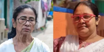 മമതയ്ക്ക് വന്തിരിച്ചടി നല്കി നന്ദിഗ്രാം നിയമസഭാ മണ്ഡലത്തിലേക്കുള്ള ഉപതെരഞ്ഞെടുപ്പില് നിന്നും പിന്മാറിയ സഞ്ചിത പ്രധാന് ദെ (വലത്ത്)