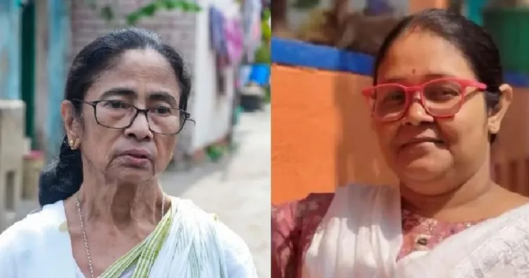 മമതയ്ക്ക് വന്തിരിച്ചടി നല്കി നന്ദിഗ്രാം നിയമസഭാ മണ്ഡലത്തിലേക്കുള്ള ഉപതെരഞ്ഞെടുപ്പില് നിന്നും പിന്മാറിയ സഞ്ചിത പ്രധാന് ദെ (വലത്ത്)