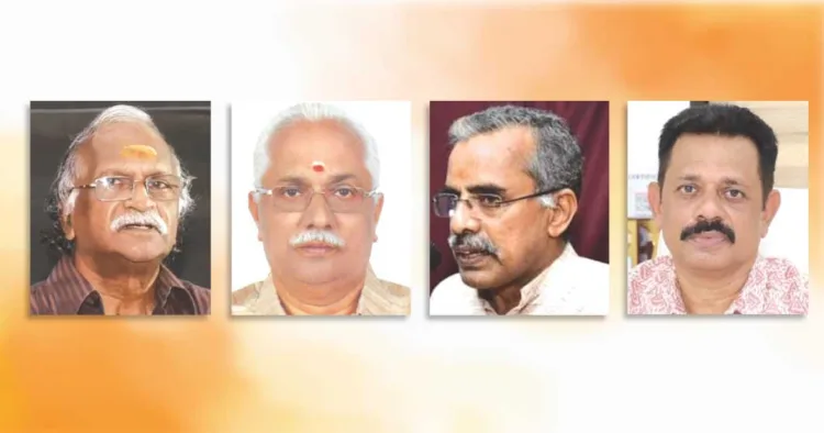 ശ്രീകുമാരന് തമ്പി, പി. രാമചന്ദ്രന്, ഇ.എന്. നന്ദകുമാര്, സുരേഷ്.പി. നായര്