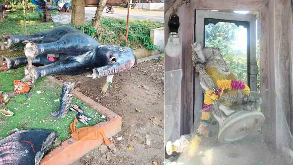 മുതുപിലാക്കാട് ക്ഷേത്ര ആക്രമണം; ബലപ്രയോഗത്തിലൂടെ പ്രധാന പ്രതിയെ പോലീസില് നിന്ന് രക്ഷിച്ചത് സേനയ്ക്ക് നാണക്കേടായി