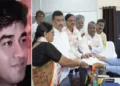 ബംഗാളില്‍ തൃണമൂല്‍ ഗുണ്ടകളുടെ വെടിയേറ്റ് കൊല്ലപ്പെട്ട ചന്ദ്രനാഥ് റാത്ത് (ഇടത്ത്) ചന്ദ്രനാഥ് റാത്തിന്‍റെ അമ്മ ഹാസിമത്ത് റാത്ത് നന്ദിഗ്രാം ഉപതെരഞ്ഞെടുപ്പില്‍ ബിജെപിയുടെ ടിക്കറ്റില്‍ നാമനിര്‍ദേശപത്രിക സമര്‍പ്പിക്കുന്നു (വലത്ത്)