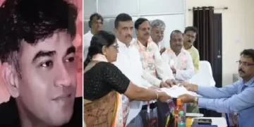 ബംഗാളില് തൃണമൂല് ഗുണ്ടകളുടെ വെടിയേറ്റ് കൊല്ലപ്പെട്ട ചന്ദ്രനാഥ് റാത്ത് (ഇടത്ത്) ചന്ദ്രനാഥ് റാത്തിന്റെ അമ്മ ഹാസിമത്ത് റാത്ത് നന്ദിഗ്രാം ഉപതെരഞ്ഞെടുപ്പില് ബിജെപിയുടെ ടിക്കറ്റില് നാമനിര്ദേശപത്രിക സമര്പ്പിക്കുന്നു (വലത്ത്)