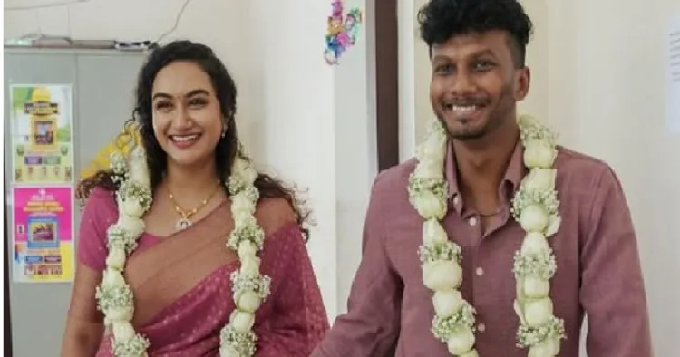 നടി നിലീന്‍ സാന്ദ്രയും സംവിധായകന്‍ ശ്യാമിന്‍ ഗിരീഷും