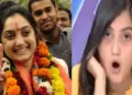 ഇപ്പോഴത്തെ നൂപുര്‍ ശര്‍മ്മ (ഇടത്ത്) പഴയ എബിവിപി തീപ്പൊരിയായ നൂപുര്‍ ശര്‍മ്മ (വലത്ത്)