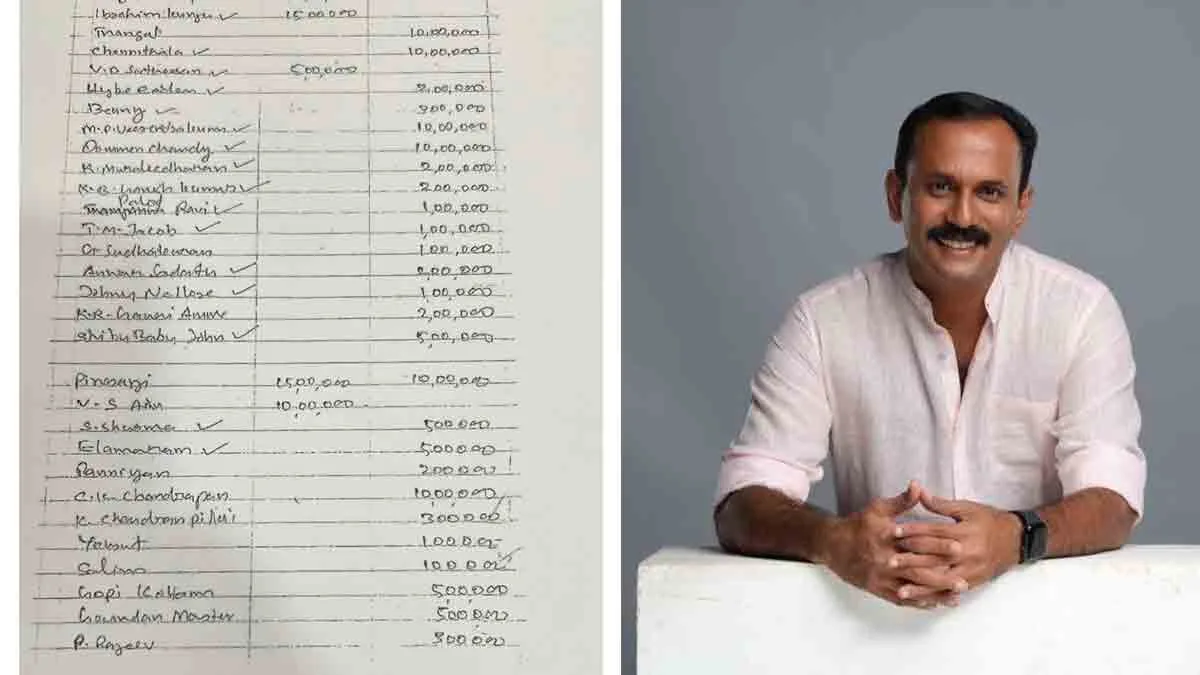 സിഎംആർഎൽ മാസപ്പടി ഡയറിയിൽ മുഖ്യമന്ത്രി വി.ഡി സതീശനും; രേഖകൾ പുറത്ത് വിട്ട് ഷോൺ ജോർജ്