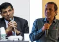 കോണ്‍ഗ്രസ് ചായ് വുള്ള സാമ്പത്തിക വിദഗ്ധന്‍ രഘുറാം രാജന്‍ (ഇടത്ത്) ബിജെപിയോട് ചായ് വുള്ള ഐടി ബിസിനസുകാരനായ ശ്രീധര്‍ വെമ്പു (വലത്ത്)