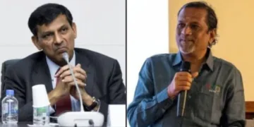 കോണ്‍ഗ്രസ് ചായ് വുള്ള സാമ്പത്തിക വിദഗ്ധന്‍ രഘുറാം രാജന്‍ (ഇടത്ത്) ബിജെപിയോട് ചായ് വുള്ള ഐടി ബിസിനസുകാരനായ ശ്രീധര്‍ വെമ്പു (വലത്ത്)