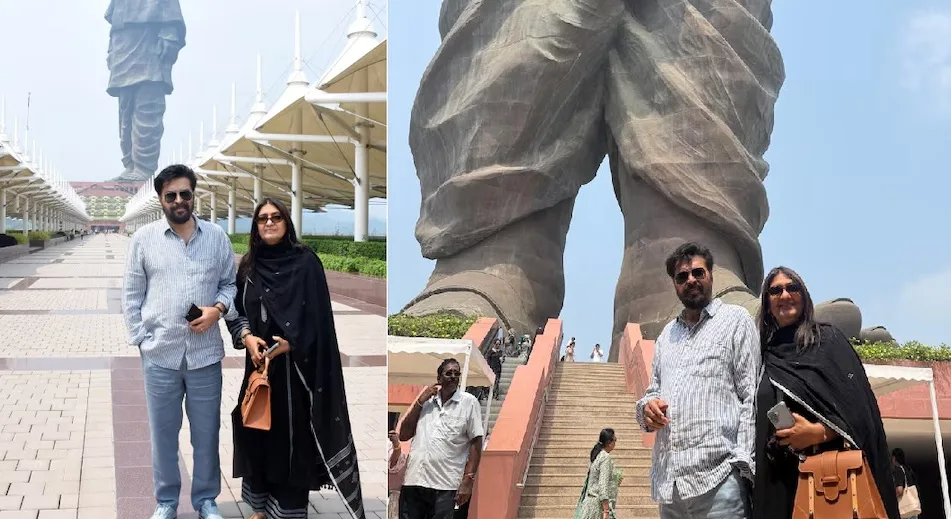 ഒറ്റ ഫ്രെയിമിൽ രാജ്യത്തിന്റെ അഭിമാനങ്ങൾ ; ഏകതാ പ്രതിമ സന്ദർശിച്ച് നടൻ മമ്മൂട്ടി
