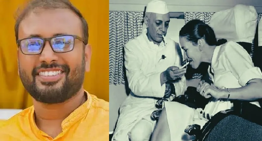 നിങ്ങൾ മോദിയെ പരിഹസിക്കുന്നു ; കോണ്ഗ്രസിനെ പരിഹസിക്കാന് ഞങ്ങൾ ഇതാണോ അനുകരിക്കേണ്ടത് ; നെഹ്രുവിന്റെ ചിത്രം പങ്ക് വച്ച് യുവരാജ്