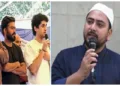 സിജെപി നേതാക്കള്‍ (ഇടത്ത്) ബംഗ്ലാദേശില്‍ ജനാധിപത്യരീതിയില്‍ തെരഞ്ഞെടുക്കപ്പെട്ട ഷേഖ് ഹസീന സര്‍ക്കാരിനെ താഴെവീഴ്ത്തിയ ഇസ്ലാമിക മതമൗലികവാദ സംഘടനയുടെ നേതാവ് നഹീദ് ഇസ്ലാം (വലത്ത്).