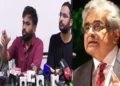 മുതിര്‍ന്ന സുപ്രീംകോടതി അഭിഭാഷകന്‍ ഹരീഷ് സാല്‍വെ (വലത്ത്)