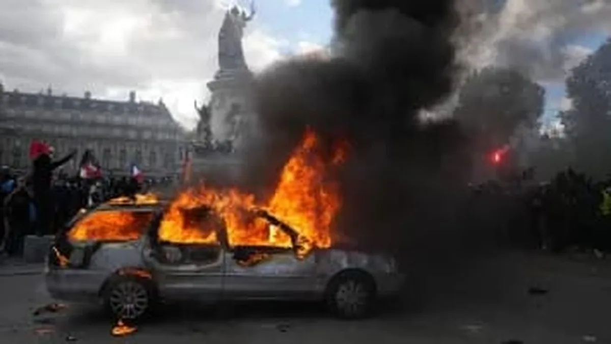 തീവ്ര ഇസ്ലാമിസ്റ്റുകളുടെ കലാപം പടരുമ്പോൾ ഫ്രാൻസ് ആശങ്കയിലാണ് : പാരീസിൽ 855 പേരെ കസ്റ്റഡിയിലെടുത്തു : കർശന നടപടിയെന്ന് മാക്രോൺ