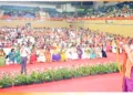 ഭാരതീയ കിസാന്‍ സംഘിന്റെ അഖിലഭാരതീയ വനിതാ കര്‍ഷക പ്രവര്‍ത്തക സമ്മേളനത്തില്‍ അഖില ഭാരതീയ മഹിളാ സംയോജിക മഞ്ജു ദീക്ഷിത് സംസാരിക്കുന്നു