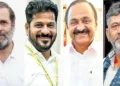 തെരഞ്ഞെടുപ്പ് സംവിധാനത്തിലൂടെ ജയിച്ച കോണ്‍ഗ്രസ് മുഖ്യമന്ത്രിമാരായ രേവന്ത് റെഡ്ഡി, വിഡി സതീശന്‍ ,ഡി.കെ. ശിവകുമാര്‍ എന്നിവര്‍