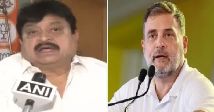 തെലുങ്കാന ബിജെപി അധ്യക്ഷന് രാമചന്ദര് റാവു (ഇടത്ത്)