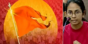 സിപിഎം യുവനേതാവ് ഐഷി ഘോഷ് (വലത്ത്)