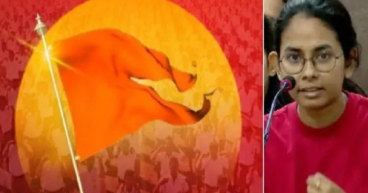 സിപിഎം യുവനേതാവ് ഐഷി ഘോഷ് (വലത്ത്)