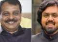 ആര്‍വി ബാബു (ഇടത്ത്) ദിലീപ് കൈനിക്കര (വലത്ത്)