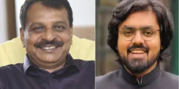 ആര്‍വി ബാബു (ഇടത്ത്) ദിലീപ് കൈനിക്കര (വലത്ത്)