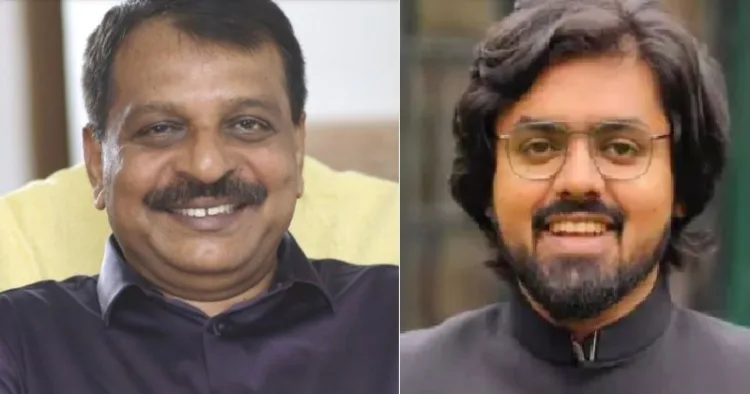 ആര്‍വി ബാബു (ഇടത്ത്) ദിലീപ് കൈനിക്കര (വലത്ത്)
