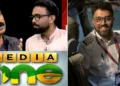 ജമാഅത്തെ ഇസ്ലാമിയുടെ ടിവി ചാനലായ മീഡിയവണ്ണിന്‍റെ അവതാരകര്‍ (ഇടത്ത്) ഭീകരനായ പൈലറ്റില്‍ നിന്നും 180 യാത്രക്കാരെ രക്ഷപ്പെടുത്തിയ ഇന്ത്യക്കാരനായ സഹപൈലറ്റ് സ്മിത് മച്ചാര്‍ (വലത്ത്)