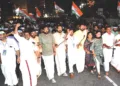 അക്രമത്തിനു തീ പകരാന്‍: പന്തം കൊളുത്തി പ്രകടനത്തിന് മന്ത്രി ഒ.ജെ. ജനീഷും ഷാഫി പറമ്പില്‍ എംപിയും നേതൃത്വം നല്കുന്നു